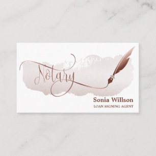 Carte De Visite Agent de signature de prêt notaire Parties scintil