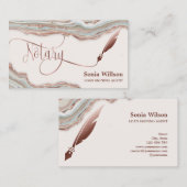 Carte De Visite Agent de signature de prêt notaire Pierre d'âge mo (Devant / Derrière)