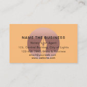 Carte De Visite Agent de signature de prêt notaire Procureur Or Ro (Dos)