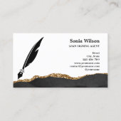 Carte De Visite Agent de signature de prêt notaire professionnel B (Dos)