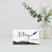 Carte De Visite Agent de signature de prêt notaire professionnel B (Debout devant)
