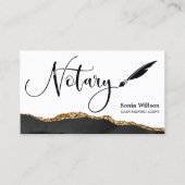 Carte De Visite Agent de signature de prêt notaire professionnel B (Devant)