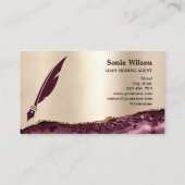 Carte De Visite Agent de signature de prêt notaire professionnel B (Dos)