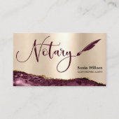 Carte De Visite Agent de signature de prêt notaire professionnel B (Devant)