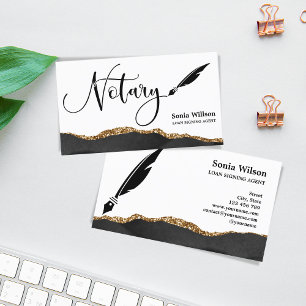 Carte De Visite Agent de signature de prêt notaire professionnel B