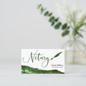 Carte De Visite Agent de signature de prêt notaire professionnel B (Debout devant)