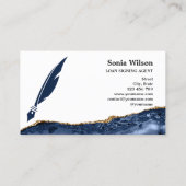 Carte De Visite Agent de signature de prêt notaire professionnel B (Dos)