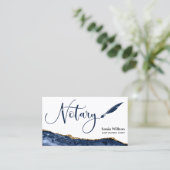 Carte De Visite Agent de signature de prêt notaire professionnel B (Debout devant)