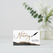 Carte De Visite Agent de signature de prêt notaire professionnel B (Debout devant)