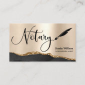 Carte De Visite Agent de signature de prêt notaire professionnel B (Devant)