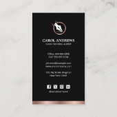 Carte De Visite Agent de signature de prêt notaire professionnel C (Dos)