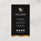 Carte De Visite Agent de signature de prêt notaire professionnel C (Dos)