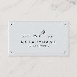 Carte De Visite Agent de signature de prêt notaire public mobile