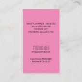 Carte De Visite Agent de signature de prêt notaire Quill moderne r (Dos)