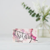 Carte De Visite Agent de signature de prêt notaire Script abstrait (Debout devant)