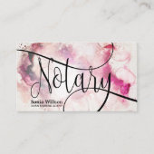 Carte De Visite Agent de signature de prêt notaire Script abstrait (Devant)