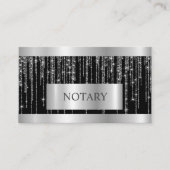 Carte De Visite Agent de signature de prêt notaire Silver (Devant)