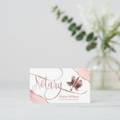 Carte De Visite Agent de signature de prêt notaire Texas Modern Bl (Debout devant)