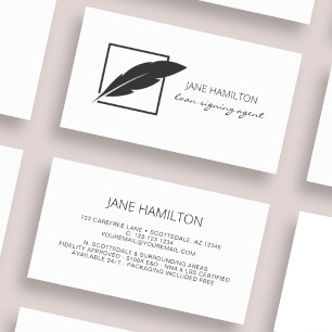 Carte De Visite Agent de signature de prêt notarial