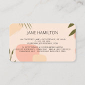 Carte De Visite Agent de signature de prêt notarial Boho (Dos)