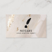 Carte De Visite Agent de signature de prêt notarial élégant Code Q (Devant)