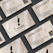 Carte De Visite Agent de signature de prêt notarial élégant Code Q