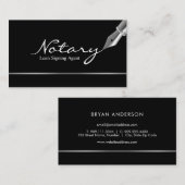 Carte De Visite Agent de signature de prêt notarié (Devant / Derrière)