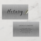 Carte De Visite Agent de signature de prêt notarié (Devant / Derrière)