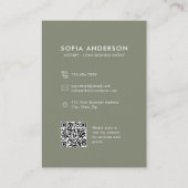 Carte De Visite Agent de signature de prêt notarié avec code QR fl (Dos)