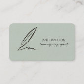 Carte De Visite Agent de signature de prêt professionnel notaire (Devant)