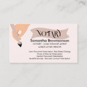 Carte De Visite Agent de signature de prêt public de notaire mobil (Devant)