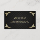 Carte De Visite Agent de signature de prêt public notaire Art déco (Dos)