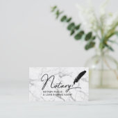 Carte De Visite Agent de signature de prêt public notaire Marbre d (Debout devant)