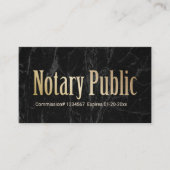 Carte De Visite Agent de signature de prêt public notaire Marbre m (Devant)