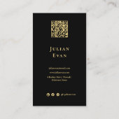 Carte De Visite Agent de signature de prêt public notaire moderne  (Dos)