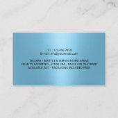 Carte De Visite Agent de signature de prêt public notaire Photo bl (Dos)