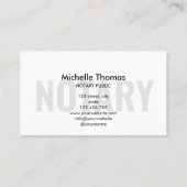 Carte De Visite Agent de signature de prêt simple et moderne (Dos)