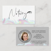 Carte De Visite *~* Agent de signature de stylo de stylo en plume (Devant / Derrière)