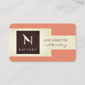 Carte De Visite Agent de signature du notaire (Devant)