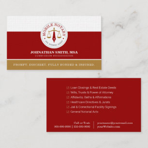 Carte De Visite Agent de signature juridique personnalisé pour mob