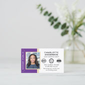 Carte De Visite Agent de signature notariale de style classique ID (Debout devant)