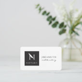 Carte De Visite Agent de signature notariée (Debout devant)
