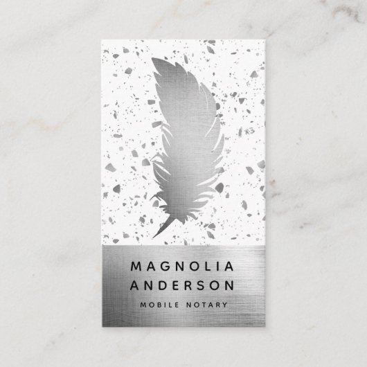 Carte De Visite Agent de signature publique du notaire - Quill Foi (Devant)