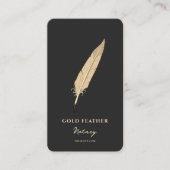 Carte De Visite Agent de signature publique Noir Or (Devant)