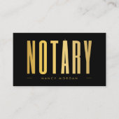 Carte De Visite Agent de signature publique notaire Black Gold Pho (Devant)