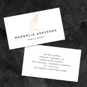 Carte De Visite Agent de signature publique notaire Rose Gold Foil