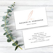 Carte De Visite Agent de signature publique notaire Rose Gold Foil