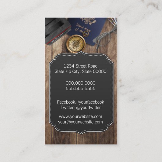 Carte De Visite Agent de voyage (Dos)