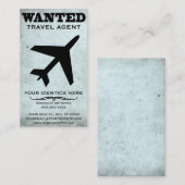Carte De Visite agent de voyage (Devant / Derrière)