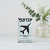 Carte De Visite agent de voyage (Debout devant)